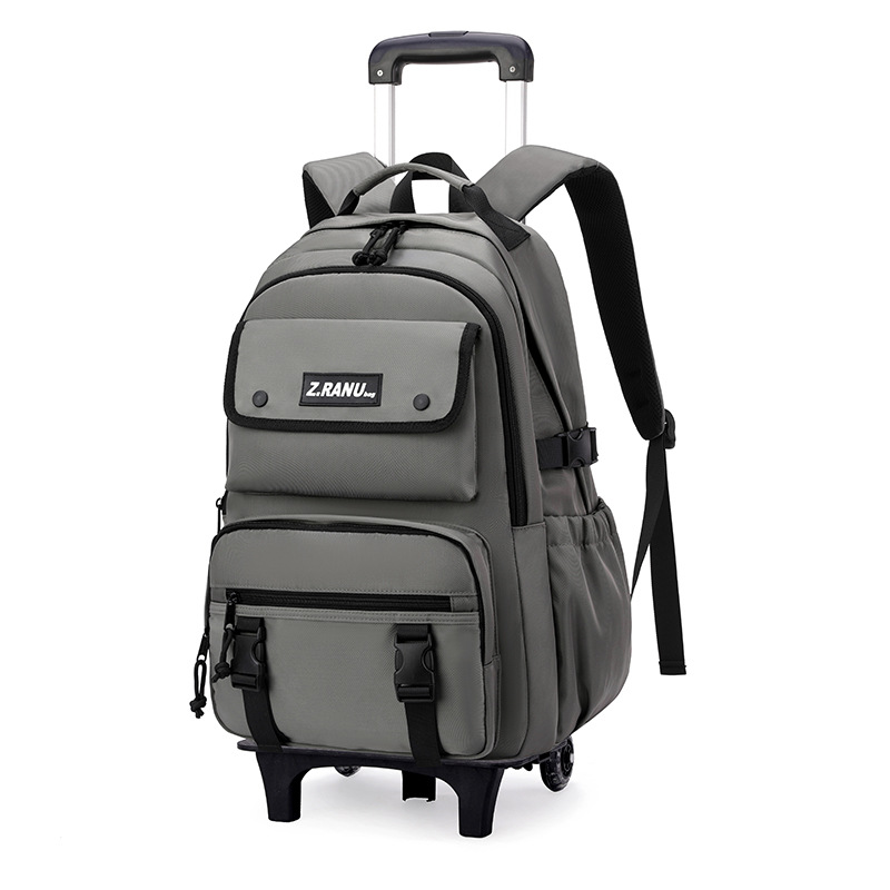 Mochila de tracción para niños de peces naturales para estudiantes de escuela primaria, mochila de escaleras para estudiantes de escuela secundaria de grado 3 - 6