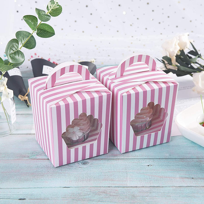 现货欧式透明开窗蛋糕盒手提式蛋糕盒 新款亚马逊热销蛋糕盒批发