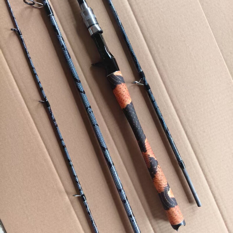 Lightning Strong Rod H Light Thunder Medium Thunder Rod Carbon Black Fishing Rod for Black Bass Lure Rod with Plug-In Rod Straight Handle Gun Handle Lure Single Rod