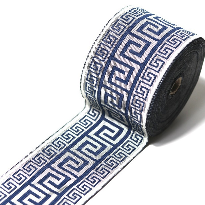 9cm de ancho de alta precisión tela jacquard cortina de ropa minoritaria sofá tabla bandera cama banda de empalme
