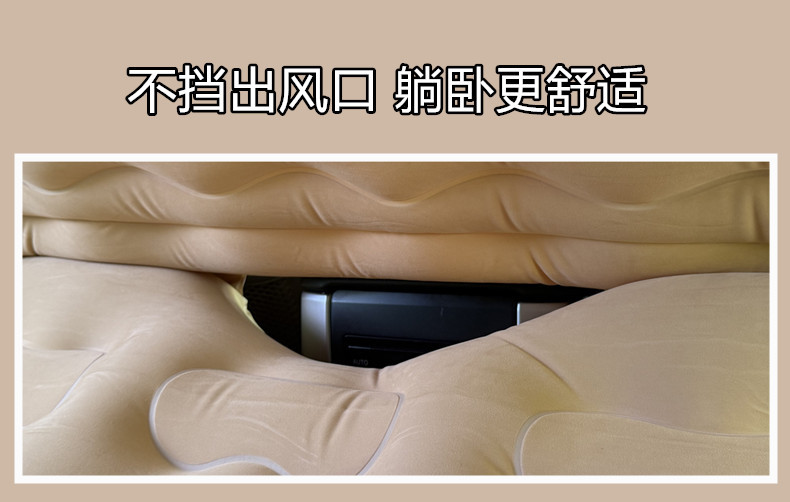 Car Backseat Sleeping Mat with Enclosure, Automatic Travel Mattress, Car Air Mattress, Portable In-Car Sleeping Pad, Inflatable Car Mattress