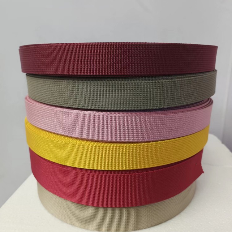 仿尼龙美国纹织带涤纶细坑纹织带多色多规格现货供应厂家直销