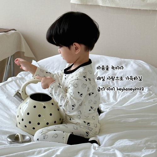 Autumn Category A Children's Autumn Clothes and Autumn Pants Sets for Boys and Girls Pure Cotton Underwear Sets Lycra Cotton Home Clothes Pajamas