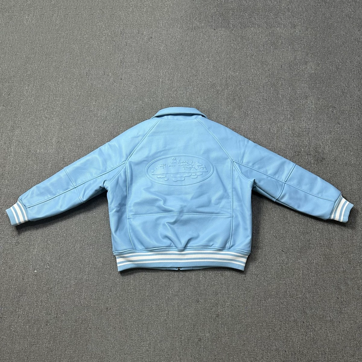 Corteiz American retro PU leather jacket Winter MA1 flying locomotive overcomes the coat Demon Island