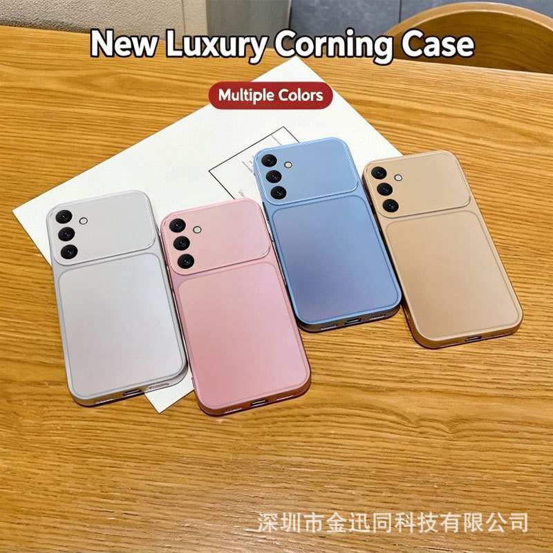 Suitable for Samsung A27 A37 A57 A18 Corning metallic paint TPU phone case A32 A35 A08 A26