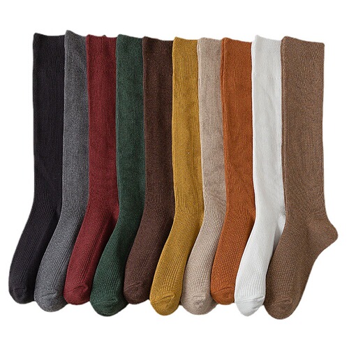 jk calf socks, pressure socks, ins trend high socks, autumn and winter over-the-knee socks, all cotton, do not fall out, do not tighten the feet, look slimming