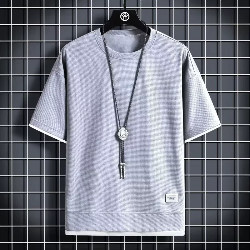 Летний спортивный костюм, oversize футболка с коротким рукавом корейского стиля и шорты, многоцветный, легкая повседневная