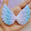 Rainbow children's hair accessory with accessories, colorful angel wings