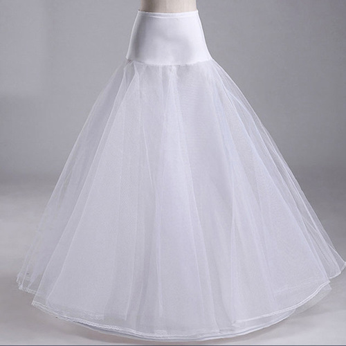 A-line skirt, one steel ring, two layers of gauze waist, lace, enlarged bustle, wedding dress, floor-length petticoat wholesale
