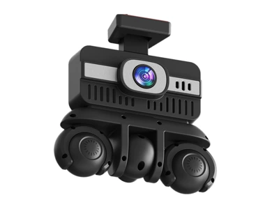 W18-5 Lens Dashcam 3.16-inch 1080P HD Night Vision Five-Display Simultaneous Recording Camera 360° Panoramic W (Driving recorder) - w18-4-lens-t-shaped-stand
