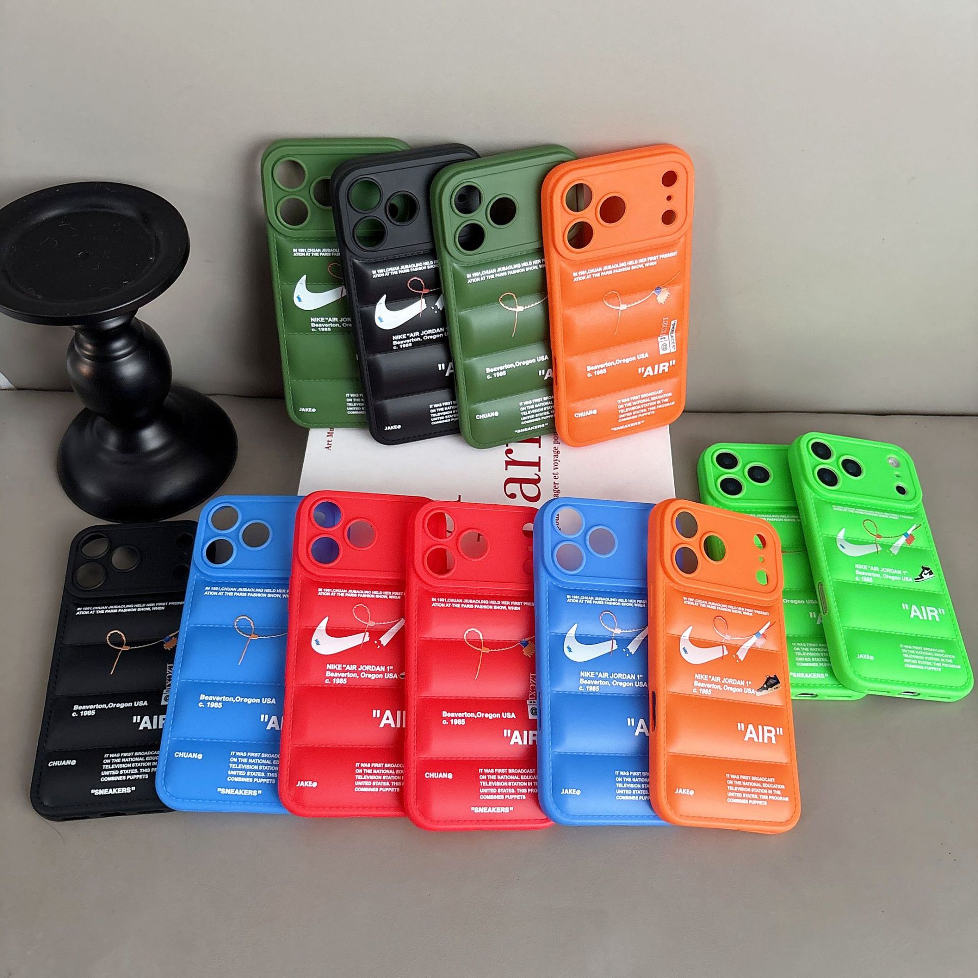 European and American Style down Jacket Suitable for iPhone 11 English 17Promax Apple 13 Phone Case Xsmax Trendy Brand 7P/12