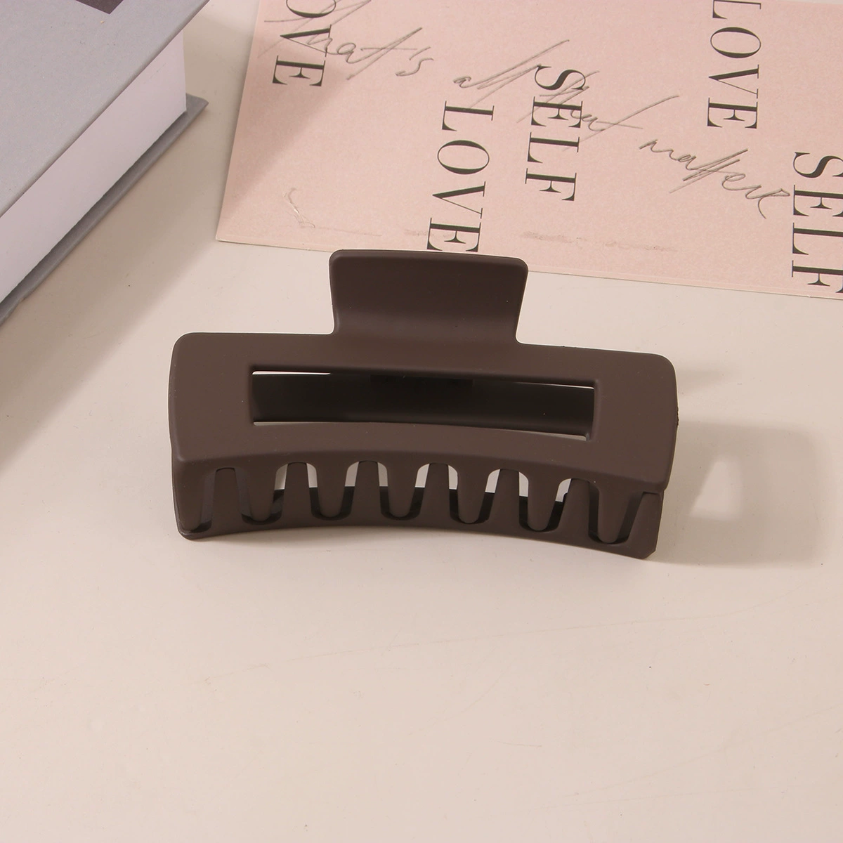 (Cross-border trading), rectangular matte crab pin, big shark, hairgrip, Amazon, simple and elegant design