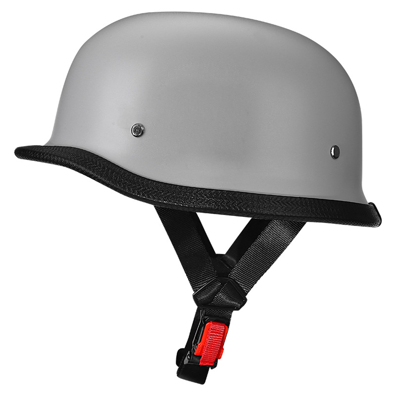 Motorcycle Electric Vehicle Helmet Abs Men's and Women's Half Helmet Japanese Retro Motorcycle Steel Helmet
