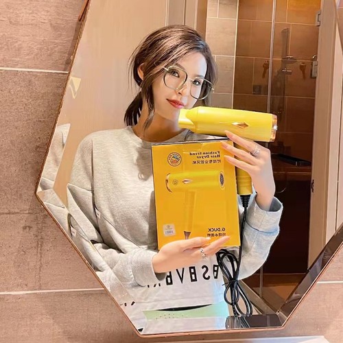 Hello Little Yellow Duck Hair Dryer Intelligent Temperature Control Protection Hair Dryer Negative Ion Dual Temperature Control Blue Light Silent Hair Dryer