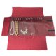 Exhibitor Portable Necklace Display Flannel Jewelry Collection Bag Jewelry Hand Jewelry Storage Roll Bag