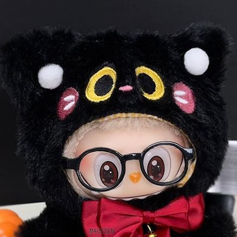 一代二代拉布布万圣节南瓜玩偶娃衣可爱万圣黑猫玩偶搪胶公仔换装|undefined