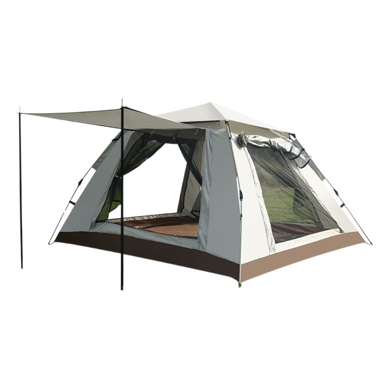 Tienda de campaña al aire libre dos puertas y dos ventanas apertura rápida automática sombrilla viento camping al aire libre traje completo tienda