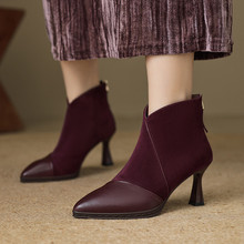 С�߸�ЬŮ2024�����¿���Ƥ��ʽ����ѥ�͹Ś��|��ѥ���Ŷ�����ѥ