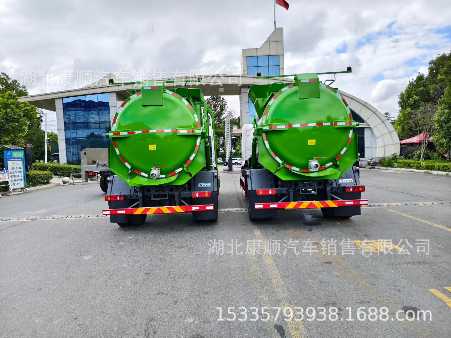18-ton all-electric food waste collection truck, used for transporting food waste and sludge, and for urban sludge transportation