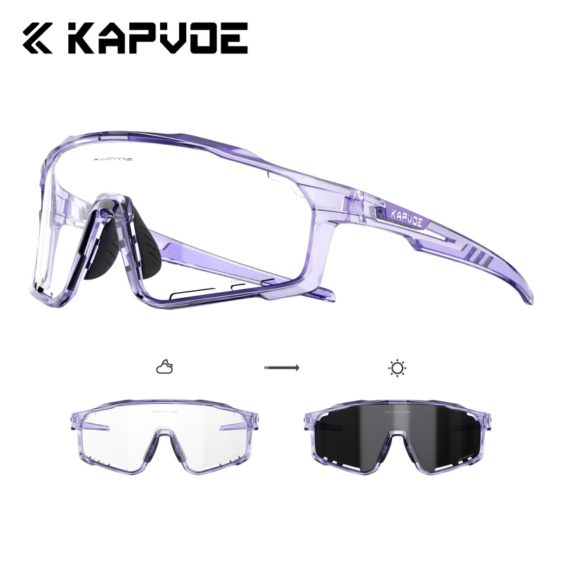 Gafas Fotocromáticas Profesionales de Ciclismo de TR90, Cortavientos, Apto para Miopía, para Ciclismo