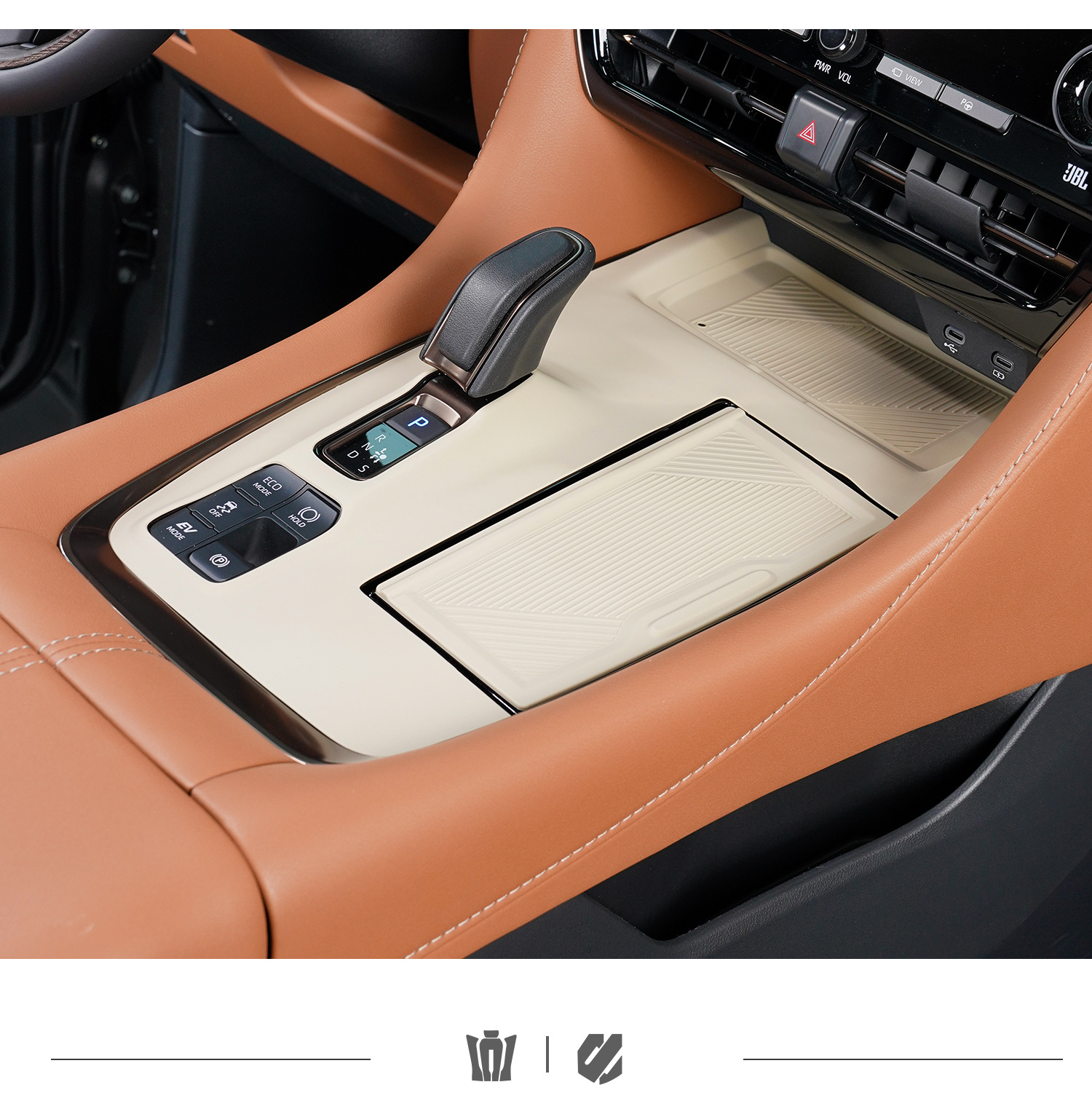 Suitable for 40 Series Alfa Central Control Gear Silicone Pad Alphard Wilfa Wireless Charging Protection Anti-Slip Pad
