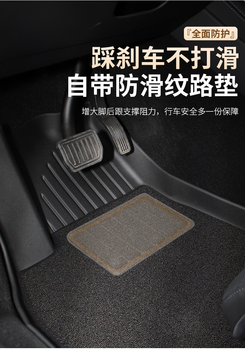 Suitable for 25 Tesla New Version Tpe Car Floor Mats Modely Model3 Surrounding Accessories Special for Special Vehicles