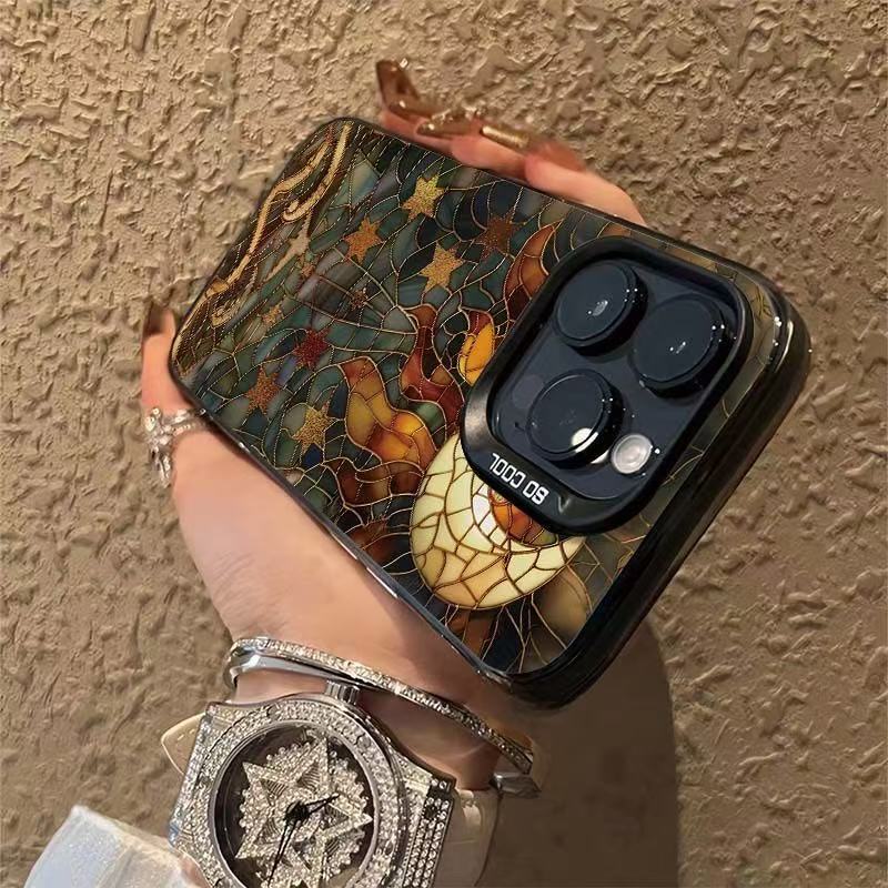 Art Moon Aplicable iPhone 16 funda para teléfono móvil Apple 15promax/14 nuevo 13pro12 personalidad 11xr