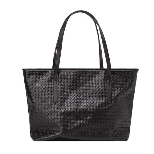 Ladies' Large Capacity Tote Bag 2024 New Fashion Big Bag Shopping Bag Woven Commuter Shoulder Bag and Underarm Bag