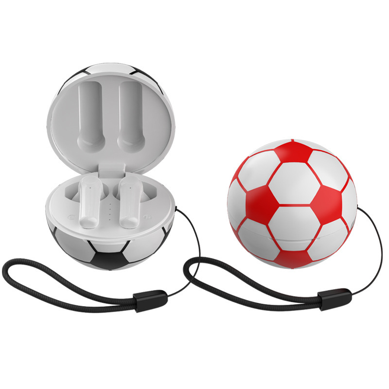 Round football Bluetooth headset TWS mini headset creative gift Ear Music stereo Sports Headset
