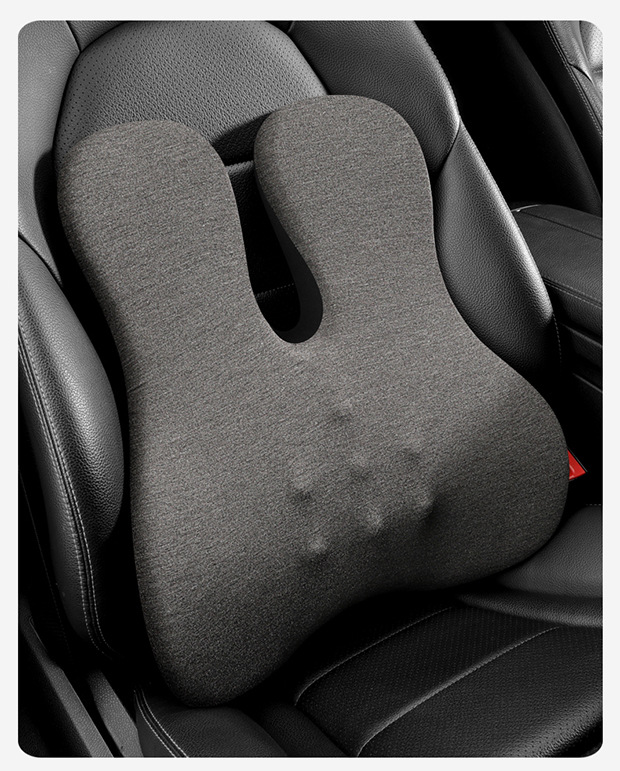 Car Winter Heating Lumbar Support Cushion Seat Backrest Driver Cushion Waist Support Pad Car Lumbar Support