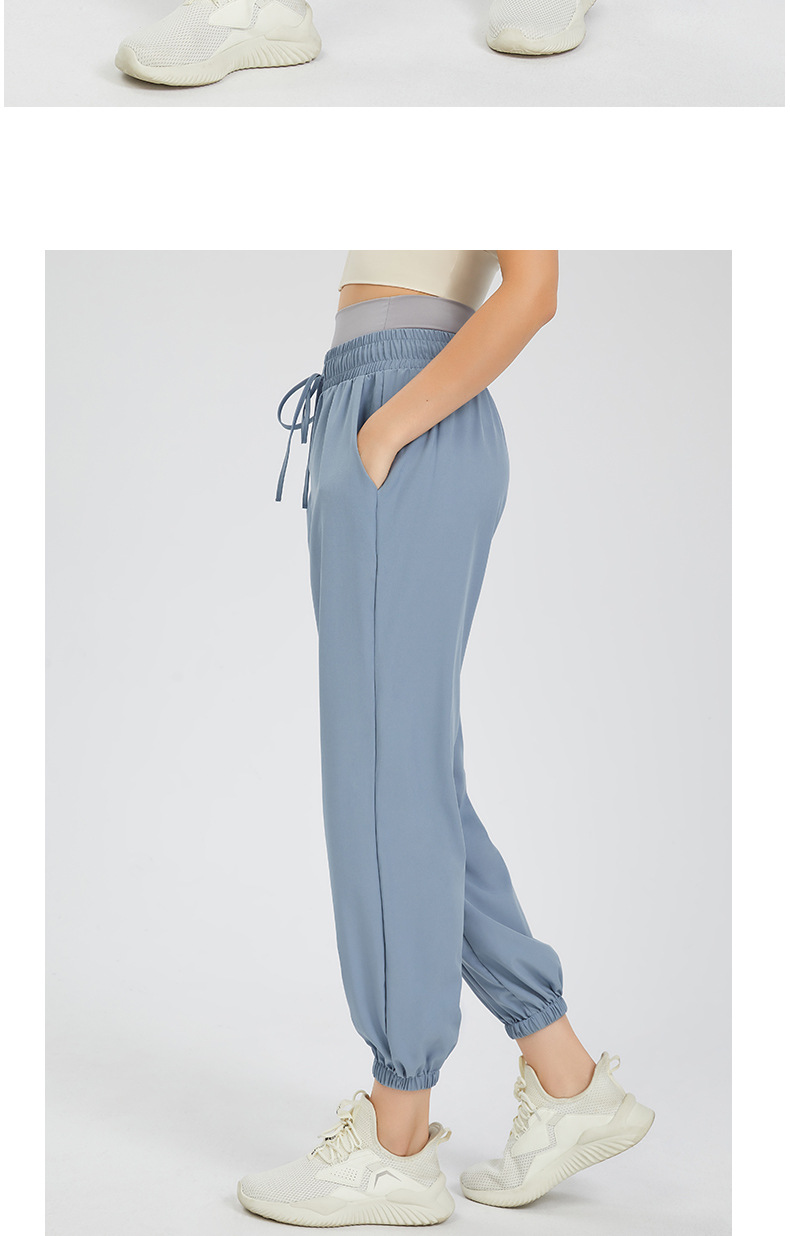 high waist quick-drying tied feet fitness harem pants nihaostyles wholesale clothing NSFAN85047