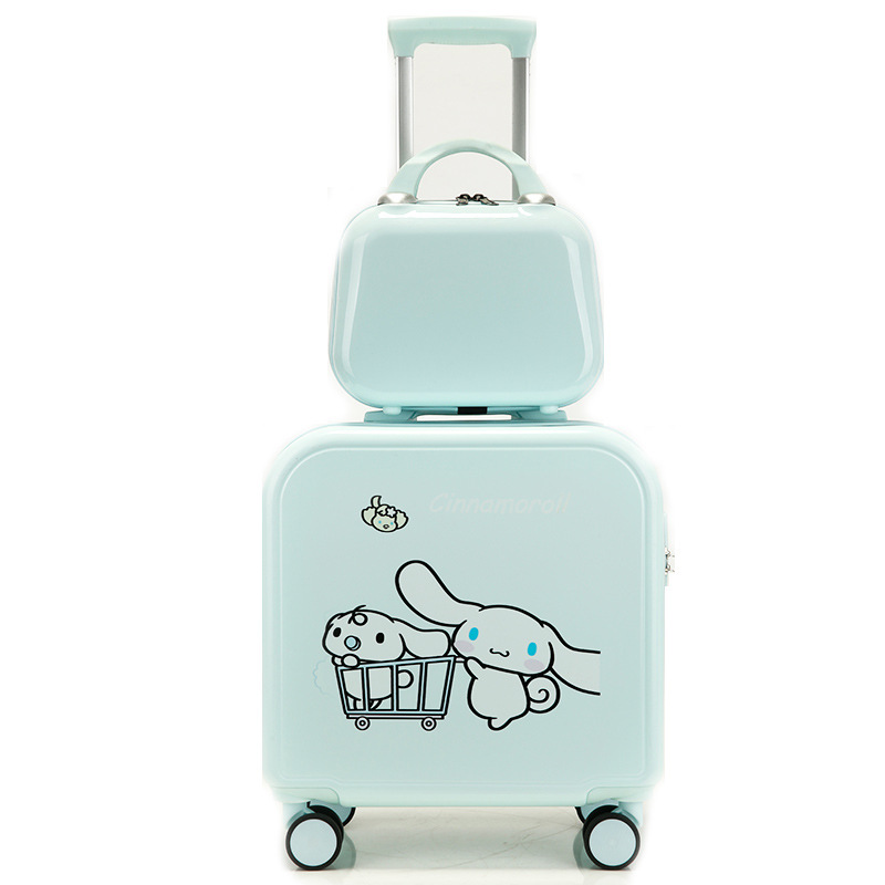 Pequeño equipaje 18 pulgadas universal rueda contraseña embarque caso imprimible logo niños cremallera trolley caso al por mayor