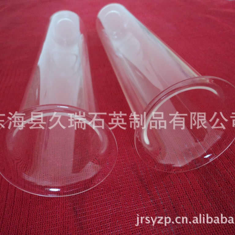 提供各种尺寸石英封底管扩口管石英仪器