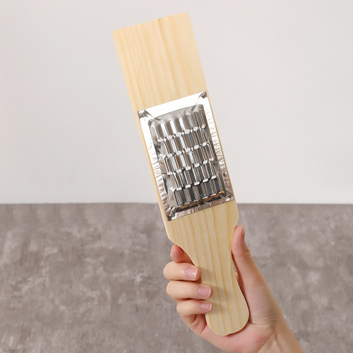 No. 10 stainless steel screws fixed wooden board grater Small length 30CM potato radish cucumber 4MM vegetable cutter