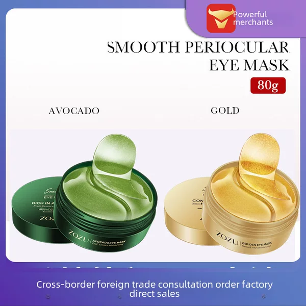Cross-Border Eye Mask Series Zozu Gold Eye Mask, Hydrating, Moisturizing, Improving Dry Eyes, Eye Mask Patches, Foreign Trade