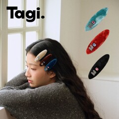 Tagi.丝绒《i》想象彩色钻鼓鼓复古真丝质感发夹饰品头饰边夹发饰