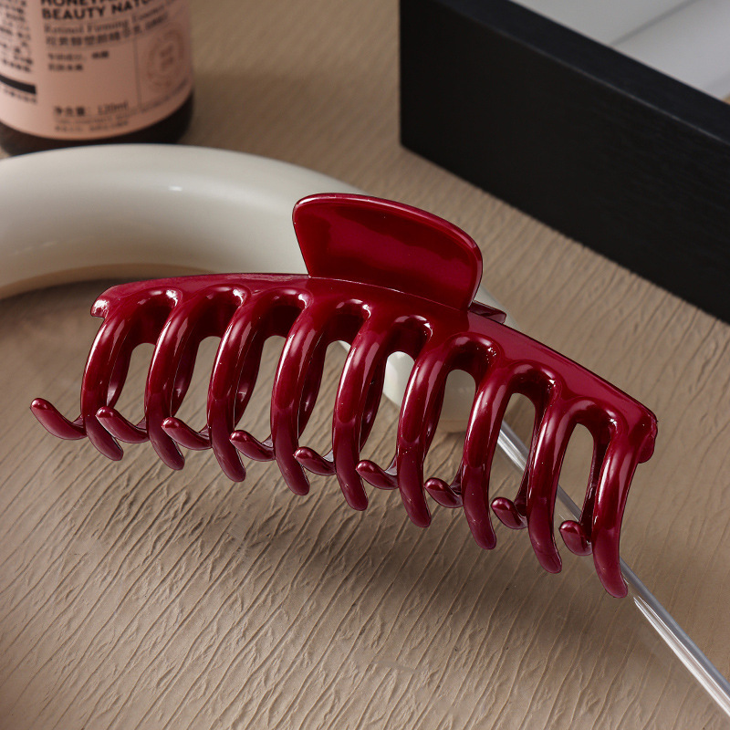 Pinza de Garra para Cabello de Silicona Suave Plástico Antideslizante para Fijación del Cabello