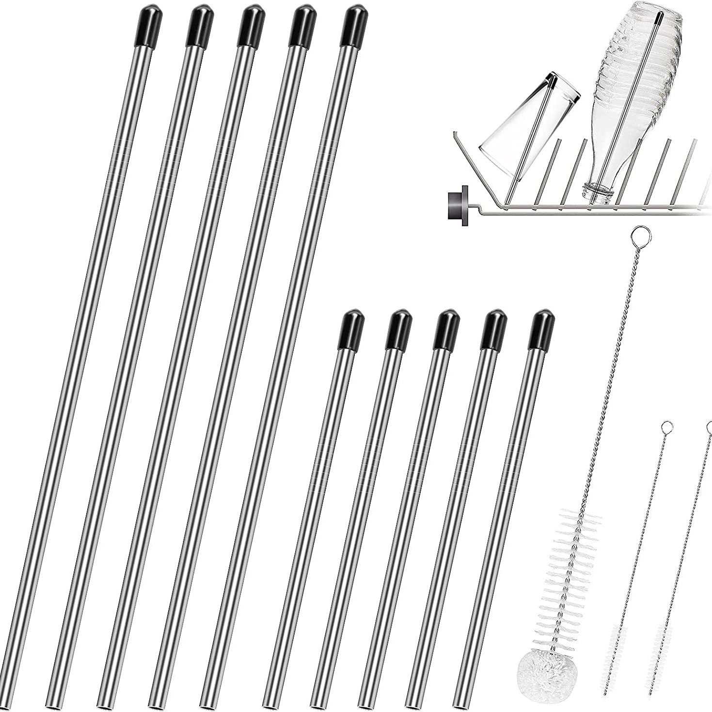 Botella de agua de soda soporte de drenaje de acero inoxidable lavavajillas escurridor adecuado para todos los lavavajillas estándar titular de la botella