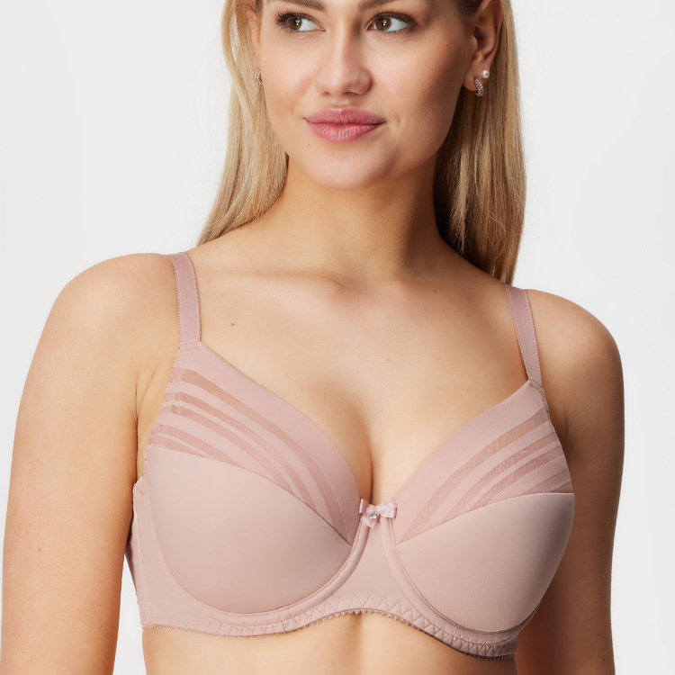 Sexy Striped Seamless Plus-Size Breathable Full-Cup Bra, Customizable for South America and Europe, Available in Large Sizes Upon Demand Sexy Striped Seamless Plus-Size Breathable Full-Cup Bra, Customizable for South America and Europe, Available in Large Sizes Upon Demand