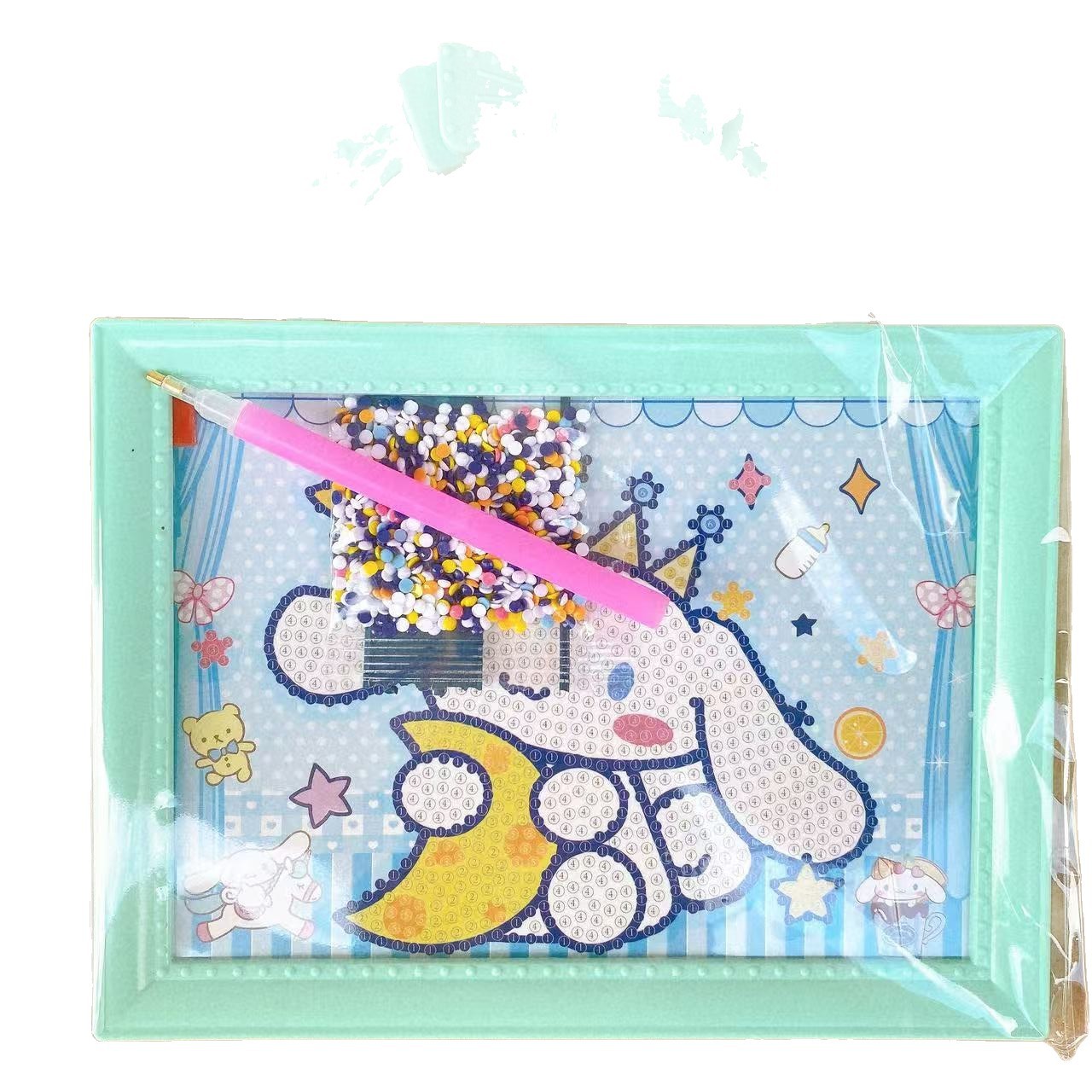 Juguetes infantiles portátiles marcos de diamantes dibujos hechos a mano DIY creativo rompecabezas juguetes para niñas al por mayor 2 yuanes image 6