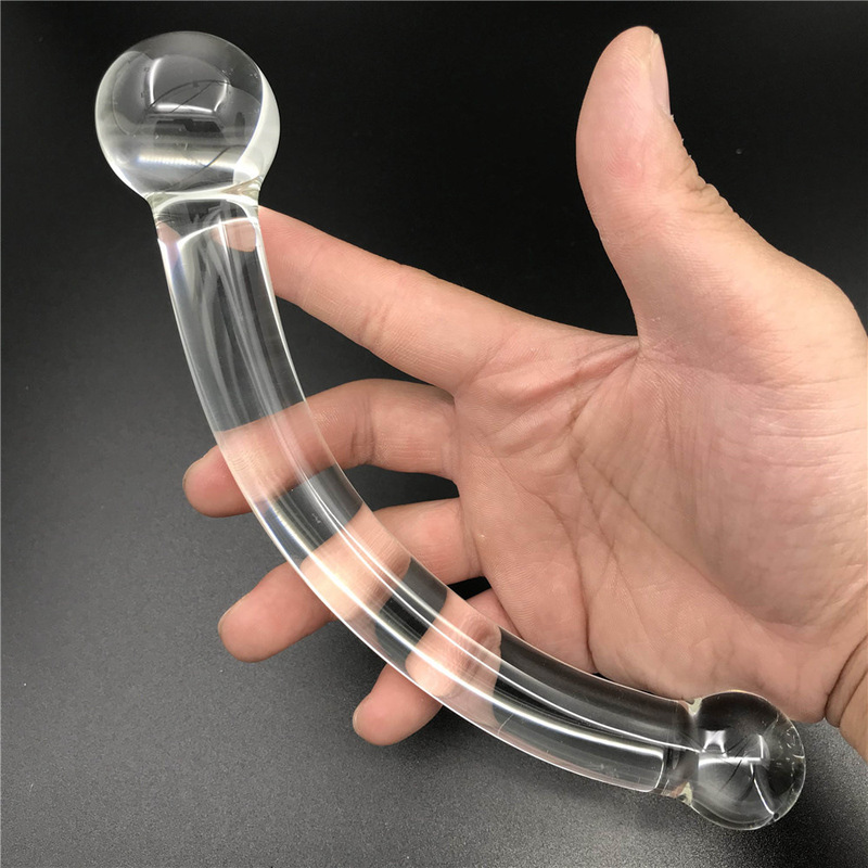 Masturbation Phallus Crystal Smooth No Odor Wearing after Court Plug Dual-Use Glass Rod Adult Toys