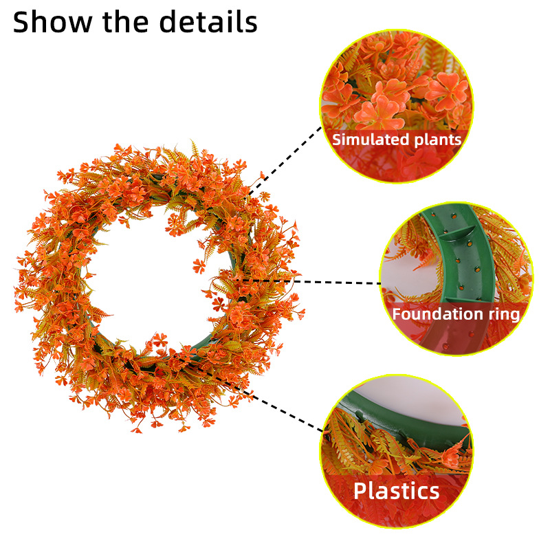 Hong Kong amor primavera simulación planta Garland 2024 Amazon vacaciones decoración Garland al aire libre accesorios de tiro en stock