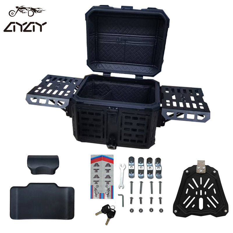 Baja trasera plegable multifuncional para motocicleta de aleación de aluminio mecha