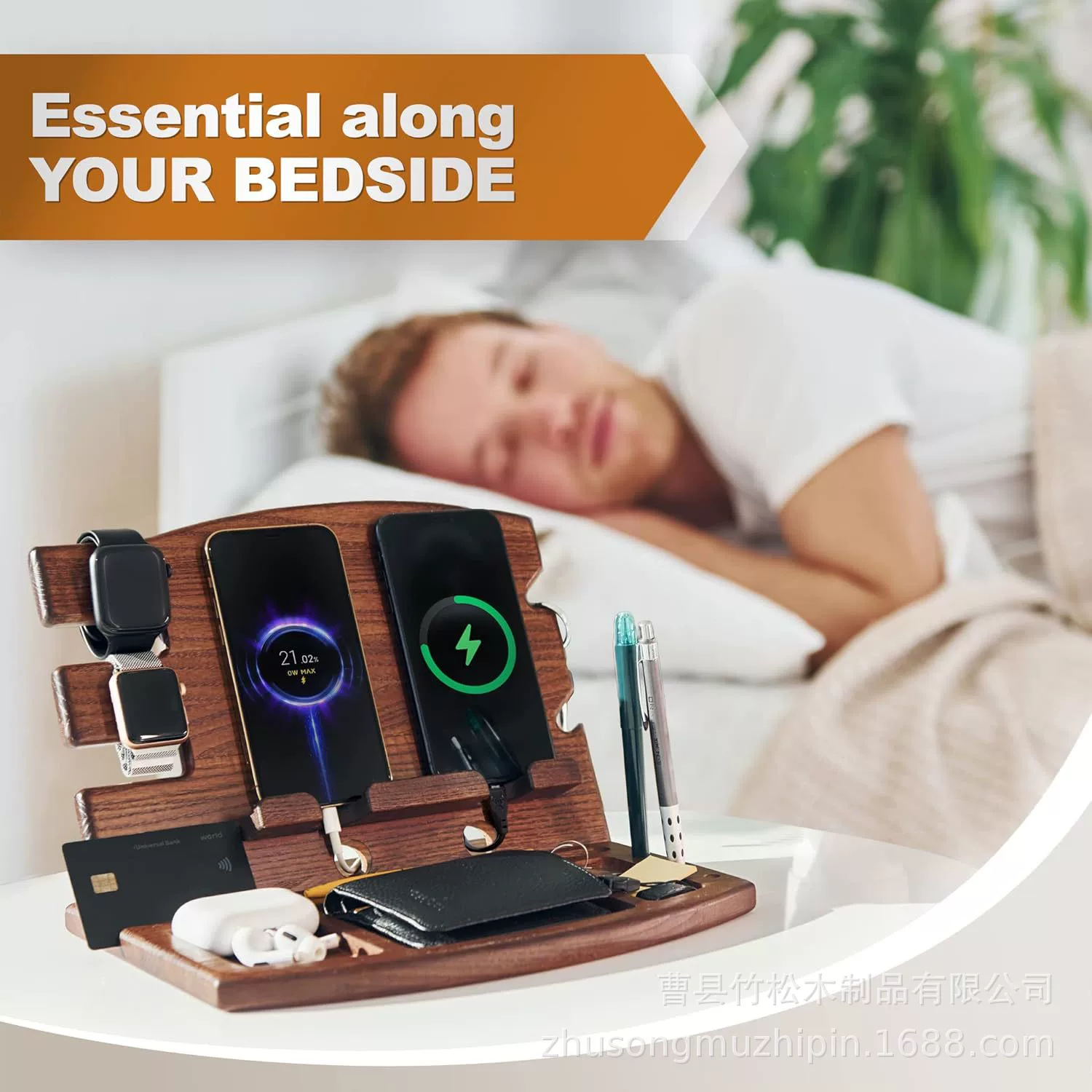 Офисный держатель из массива дерева для мобильного телефона многоцелевой настольный планшет держатель деревянный держатель для ручки ключ