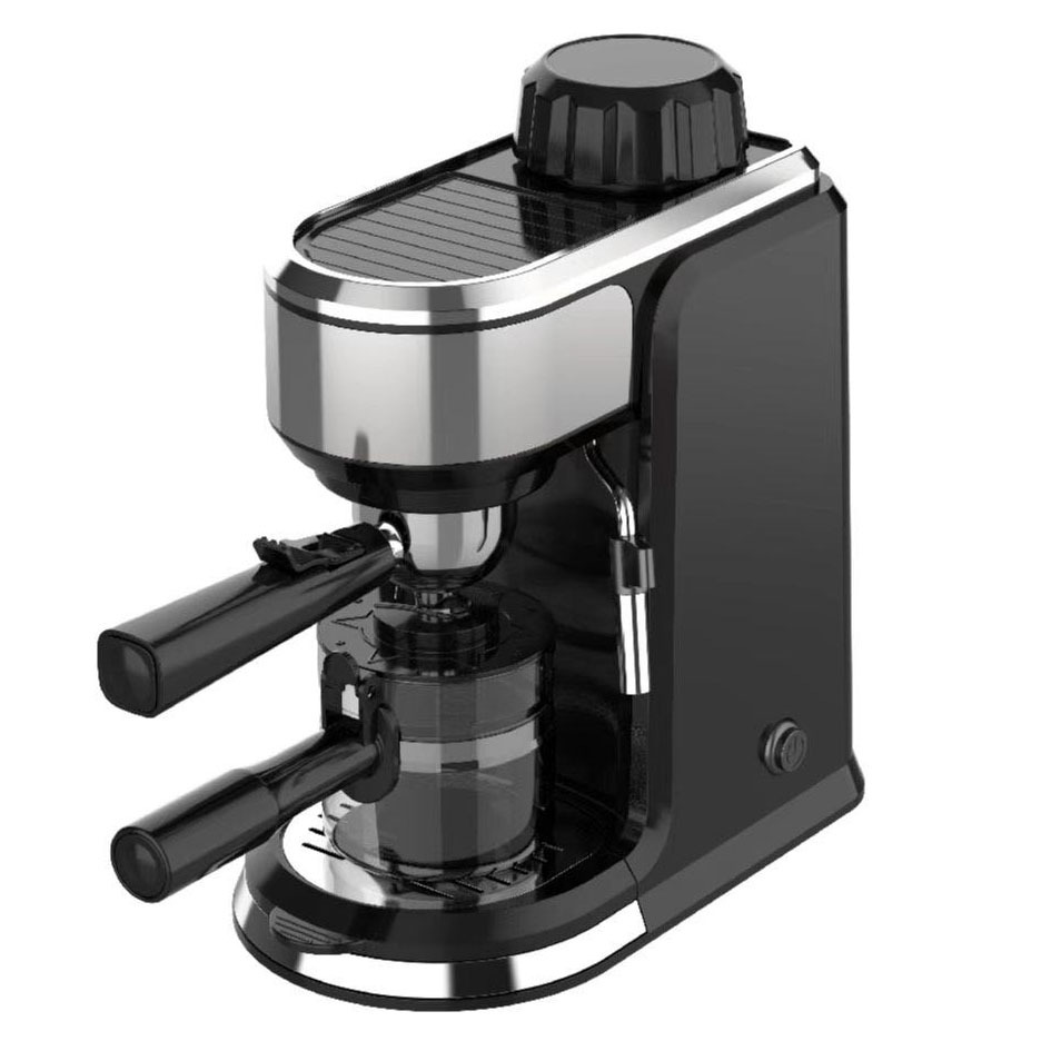 Máquina de café espresso semiautomática transfronteriza pequeña máquina de café espresso doméstica con burbujas de leche y caída de vapor