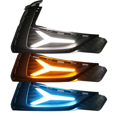 MG5 modified LED daytime running – Gündüz işıqları - y-type-model-upgraded-with-three-color-light-scanningpair