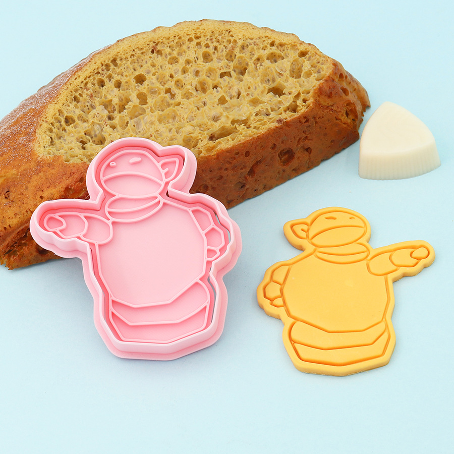Molde de galletas de Nezha simulado, herramientas de repostería con diseños de dibujos animados de Ao Bing, Ao Guang, Shen Gongbao, Shijin y Bestia del Límite de la Emperatriz
