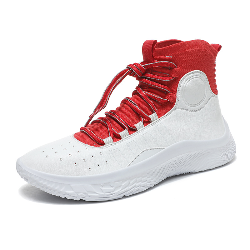 Zapatillas de baloncesto de diseño de moda para hombre, primavera y otoño, corte alto, suela suave, amortiguación, deportivas, botas prácticas para estudiantes, zapatillas para correr de moda._voghion.com
