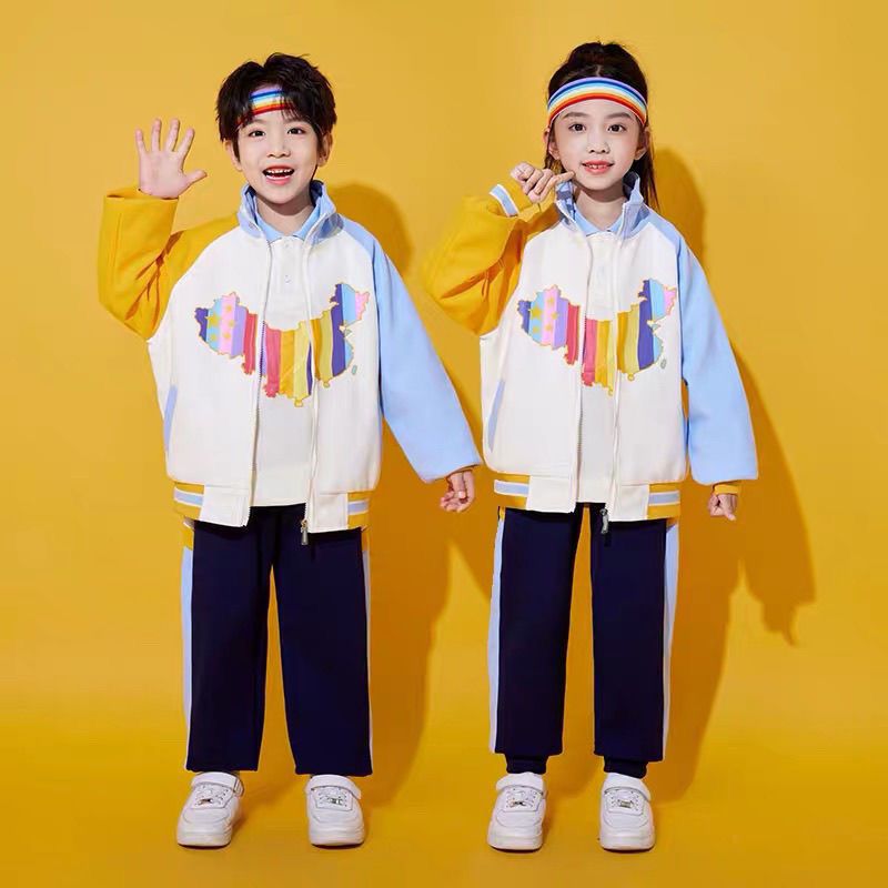 中小学生校服套装幼儿园园服儿童冬季运动会服装学院风班服三件套