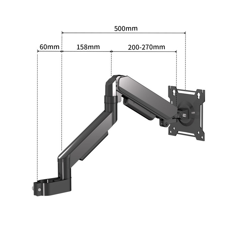DIY Accessories Pneumatic Arm Floating Single-Arm Laptop Tray Stand Dual-Screen Desktop Computer Monitor Stand Accessories DIY Accessories Pneumatic Arm Floating Single-Arm Laptop Tray Stand Dual-Screen Desktop Computer Monitor Stand Accessories